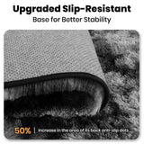 VIKAMA Fluffy Slip-Resistant Area Rug for Living Room Bedroom Bathroom