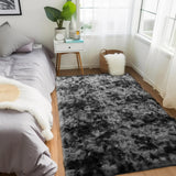 VIKAMA Fluffy Slip-Resistant Area Rug for Living Room Bedroom Bathroom