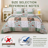 Floral Splice Duvet Set 3 Piece Bedroom Bedding Decor