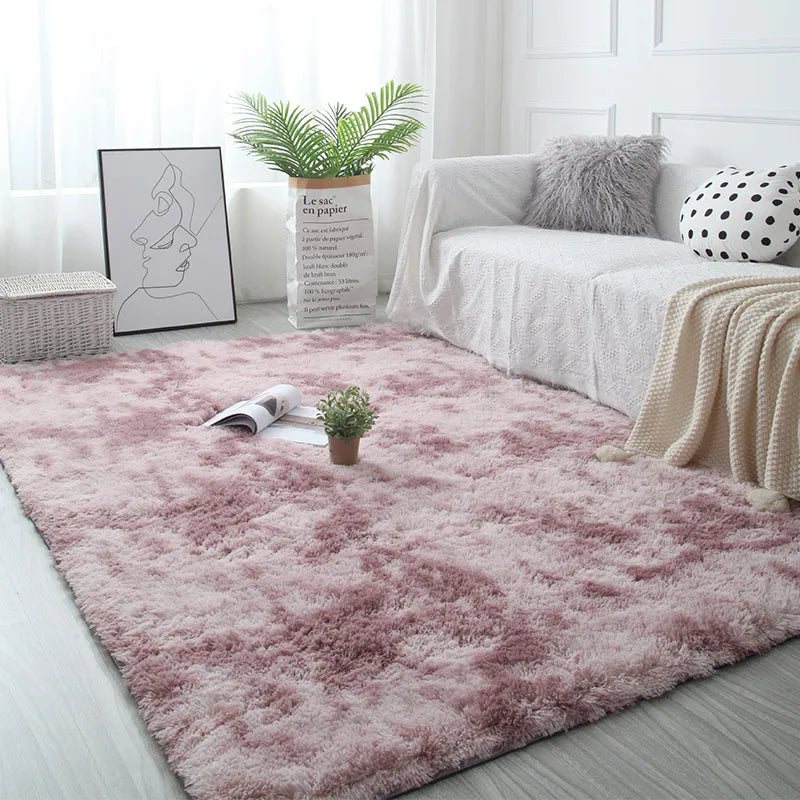 Fluffy Faux Fur Hall Carpet for Living Room Bedroom Kids Room Dorm