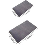 Super Absorbent Coral Velvet Bath Mat Anti-Slip Shower Floor Door Rug
