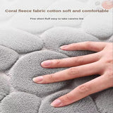 3D Cobblestone Embossed Memory Foam Bath Mat Non-Slip Quick Dry Rug