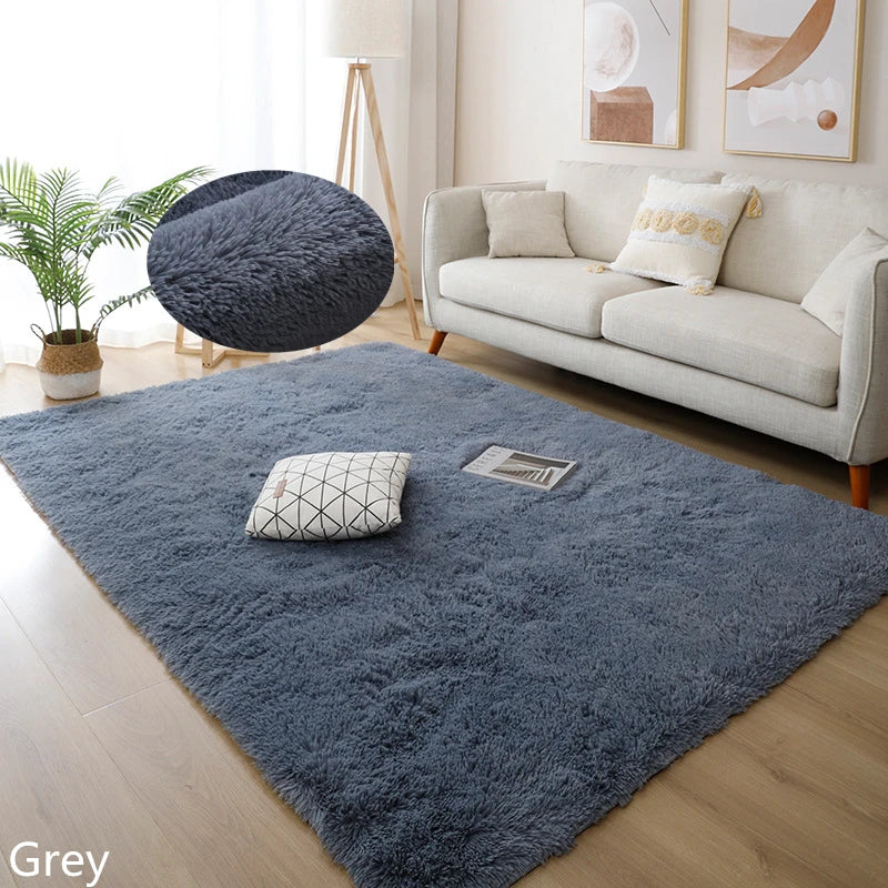 Fluffy Faux Fur Hall Carpet for Living Room Bedroom Kids Room Dorm