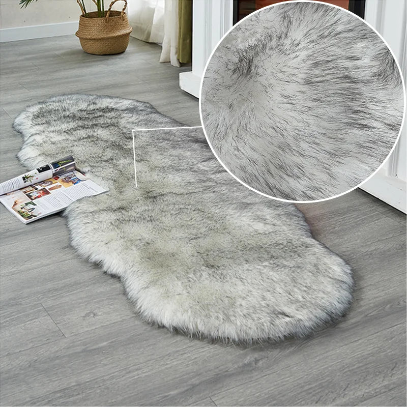 FORSWAN Faux Fur Sheepskin Area Rug for Bedroom Nursery Living Room