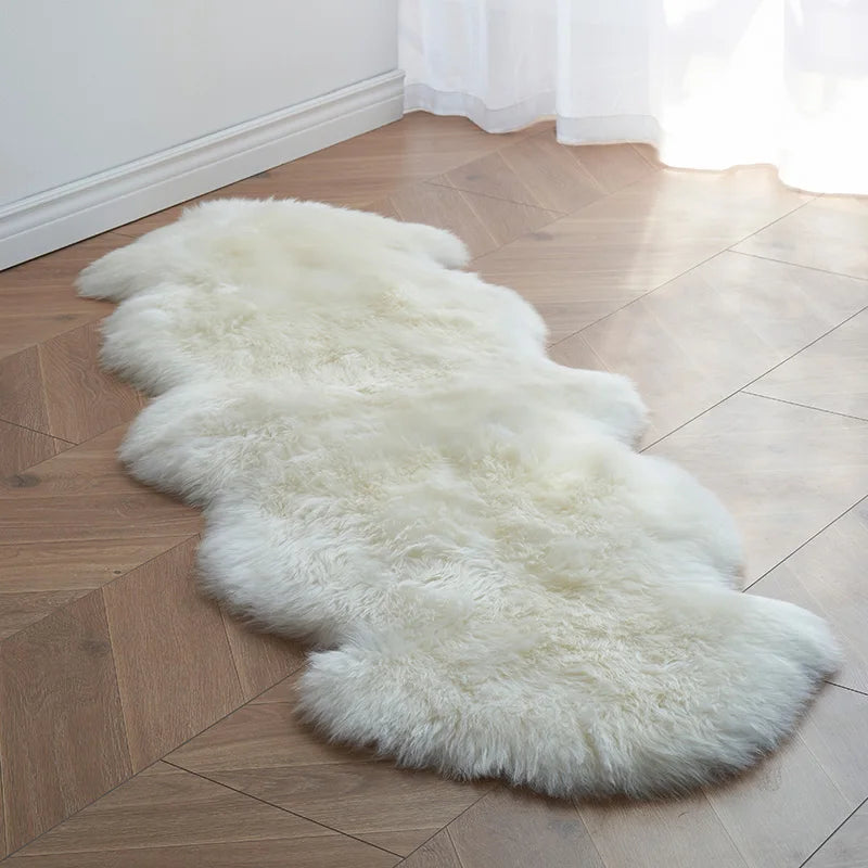 FORSWAN Faux Fur Sheepskin Area Rug for Bedroom Nursery Living Room