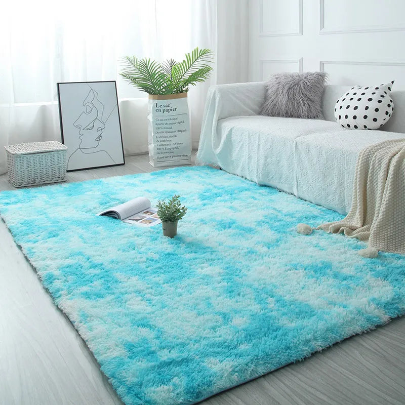 Fluffy Faux Fur Hall Carpet for Living Room Bedroom Kids Room Dorm