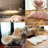 FORSWAN Faux Fur Sheepskin Area Rug for Bedroom Nursery Living Room