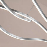Curved LED Pendant Light Wavy LED Metal Ceiling Light