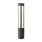 Black LED Cylinder Bollard Light for Outdoor Landscape Pathway