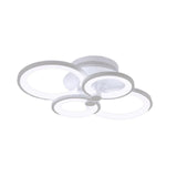 Multi Ring Ceiling Lights Elegant Unique Overlapping Rings Lamp