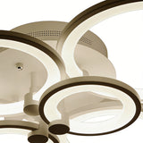 Multi Ring Ceiling Lights Elegant Unique Overlapping Rings Lamp