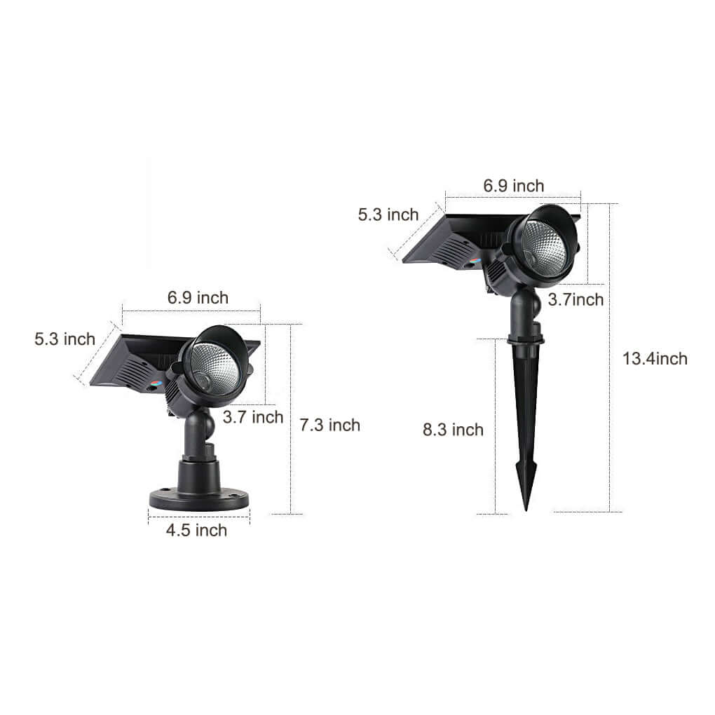 Solar RGB Spot Lights for Outdoor Garden Tree Landscape Lighting