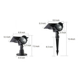 Solar RGB Spot Lights for Outdoor Garden Tree Landscape Lighting