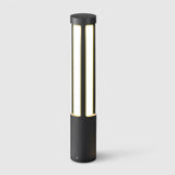 Black LED Cylinder Bollard Light for Outdoor Landscape Pathway