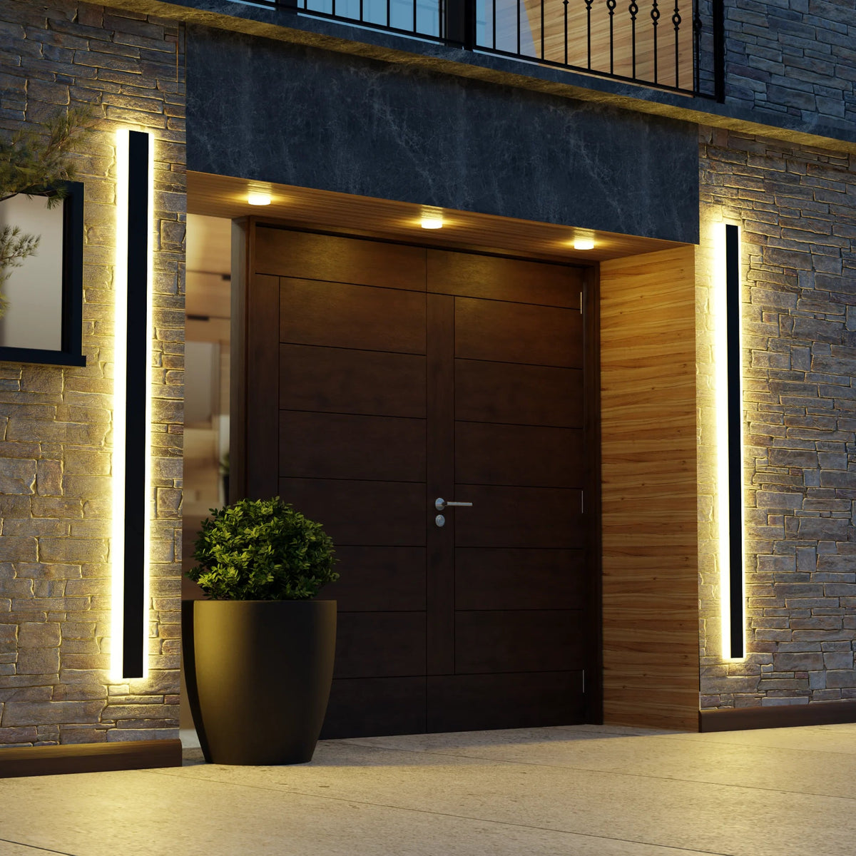 Waterproof Linear LED Outdoor Wall Light for Porch Patio Gate