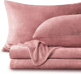 Flannel Fleece Bedding Set Sheet and Pillowcases Cozy Warm