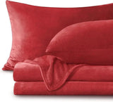 Flannel Fleece Bedding Set Sheet and Pillowcases Cozy Warm