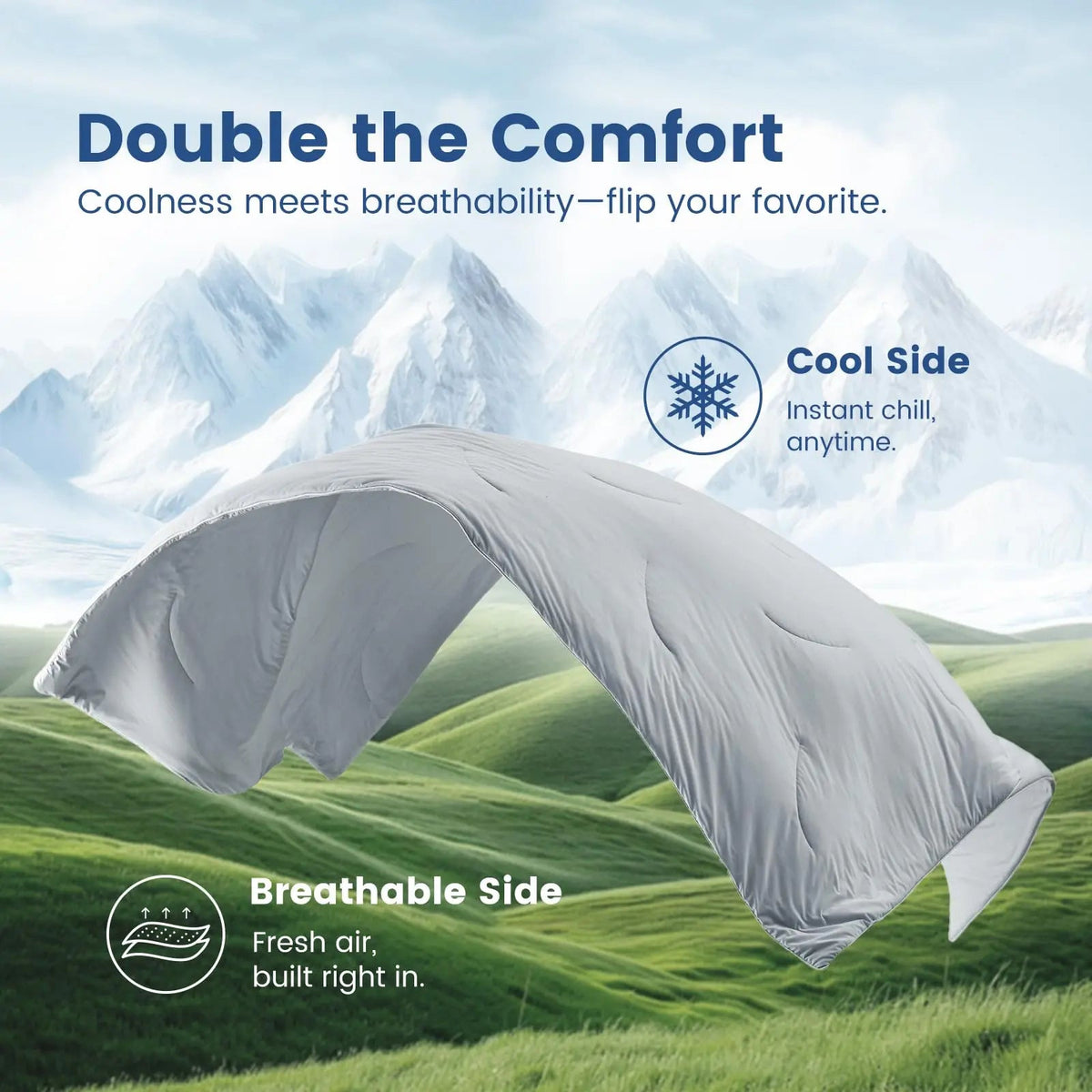 Ice Cooling Comforter Lightweight Breathable Bedroom Bedding