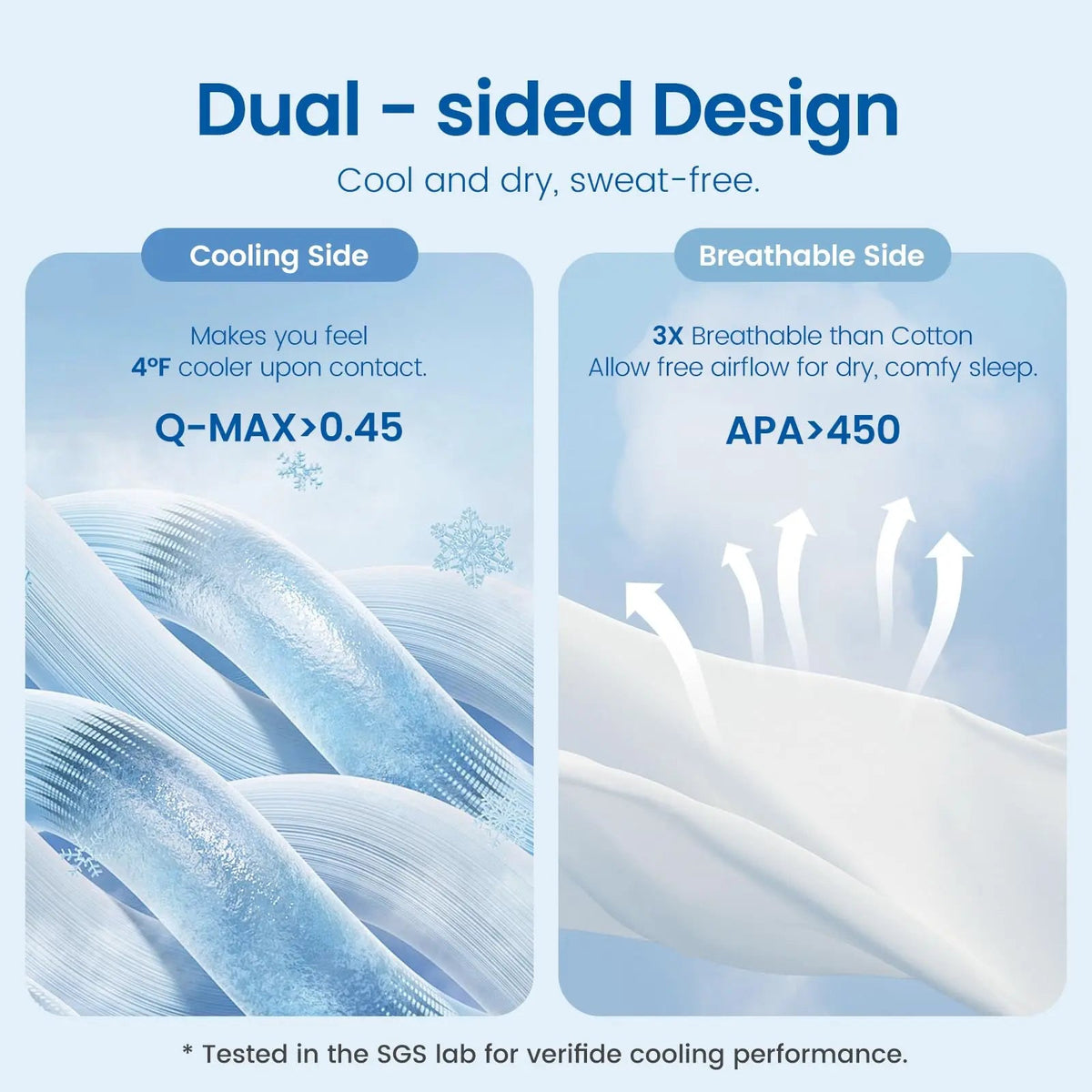 Ice Cooling Comforter Lightweight Breathable Bedroom Bedding