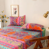 Boho Fitted Sheet Soft Printed Breathable Bedroom Bedding