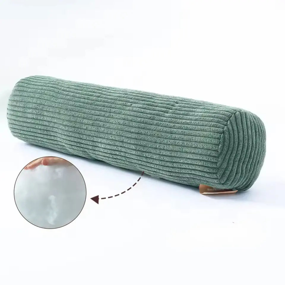 Knit Bolster Cushion Decorative Support Bed Sofa Chair