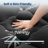 Bamboo Mattress Topper Breathable Cooling Comfort Bedroom