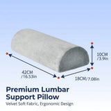 Half Moon Bolster Pillow for Legs Support Comfort Bed Rest