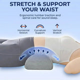 Half Moon Bolster Pillow for Legs Support Comfort Bed Rest