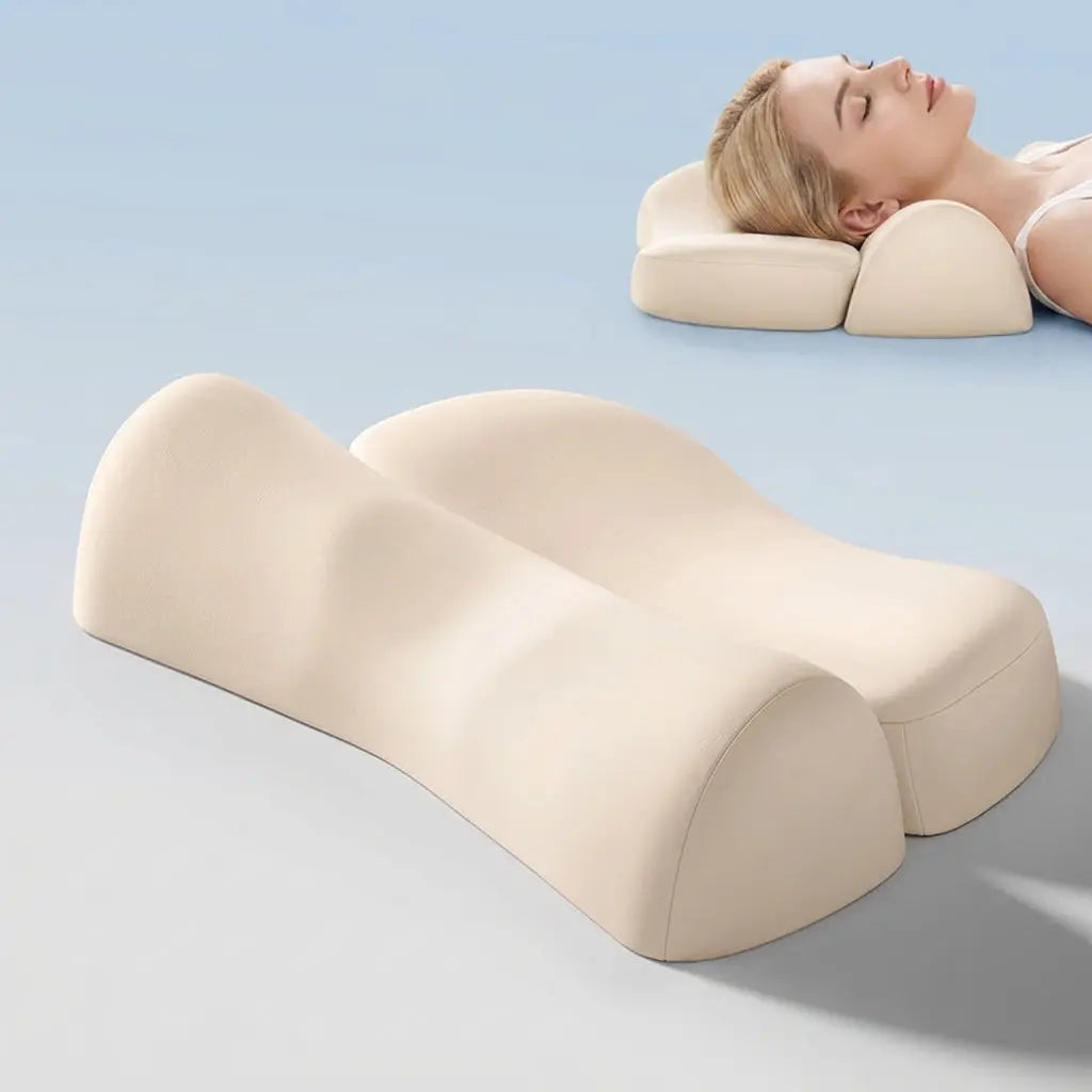 Ergonomic Contour Pillow Zoned Support Memory Foam Sleep
