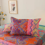 Boho Fitted Sheet Soft Printed Breathable Bedroom Bedding
