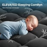 Bamboo Mattress Topper Breathable Cooling Comfort Bedroom