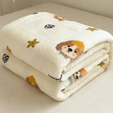 Cloud Velvet Blanket Soft Plush Printed Throw Bedroom