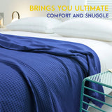 Bamboo Cooling Blanket Breathable Lightweight Bedroom Throw