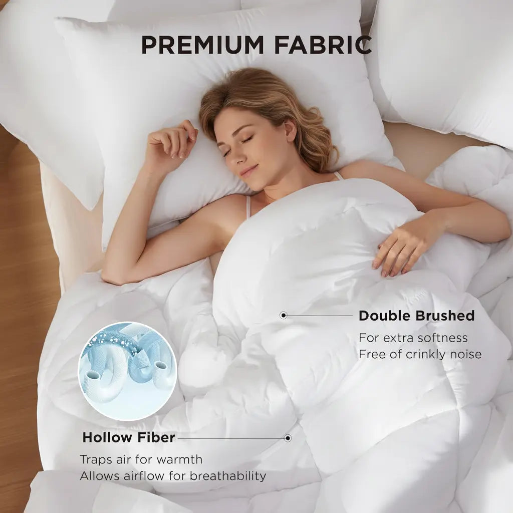 Down Alternative Comforter Soft Fluffy Bedroom Bedding