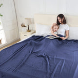 Bamboo Cooling Blanket Breathable Lightweight Bedroom Throw