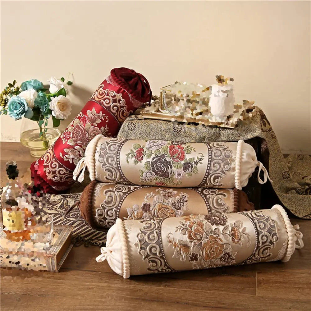 Cylindrical Bolster Pillow Decorative Support Bed Sofa