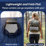 Self Adhesive Portable Blackout Curtain for Bedroom and Travel