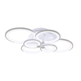 Multi Ring Ceiling Lights Elegant Unique Overlapping Rings Lamp