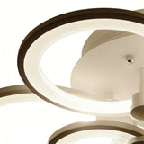 Multi Ring Ceiling Lights Elegant Unique Overlapping Rings Lamp