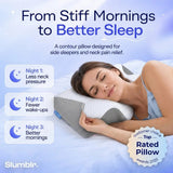 Contour Memory Foam Neck Pillow for Cervical Sleep Support
