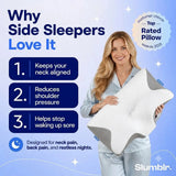 Contour Memory Foam Neck Pillow for Cervical Sleep Support