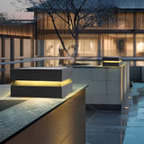 Square Black Solar Post Lights for Outdoor Deck Pillar Lighting