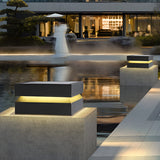Square Black Solar Post Lights for Outdoor Deck Pillar Lighting