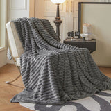 Faux Fur Throw Blanket Soft Plush Warm Sofa Bed Home Decor