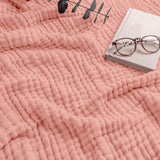 Lightweight Cotton Muslin Throw Blanket Soft Breathable Layer