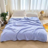 Lightweight Cotton Muslin Throw Blanket Soft Breathable Layer