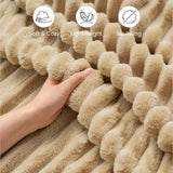 Faux Fur Throw Blanket Soft Plush Warm Sofa Bed Home Decor