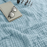 Lightweight Cotton Muslin Throw Blanket Soft Breathable Layer