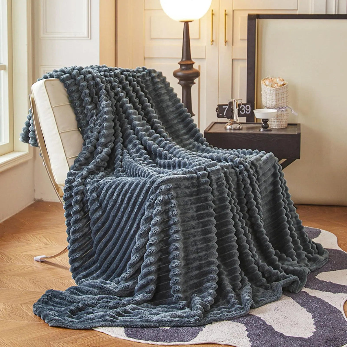 Faux Fur Throw Blanket Soft Plush Warm Sofa Bed Home Decor