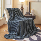 Faux Fur Throw Blanket Soft Plush Warm Sofa Bed Home Decor